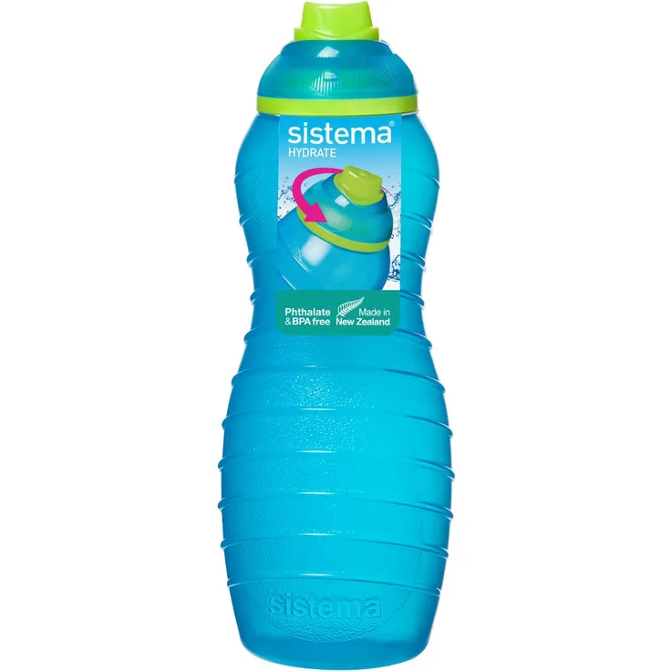 Sistema Davina 0.70 Litre Twist N Sip Sports Bottle 745 One Only - Aqua. Pink Or Green