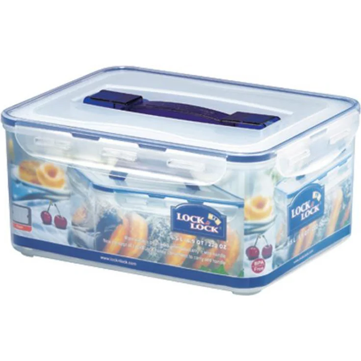 Lock & Lock HPL883 Multifunktionsbox 6,5l mit Ablaufgitter und Griff – Bild 1