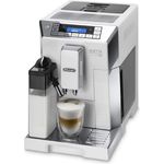 De'Longhi ECAM 45.760.W Eletta Kaffeevollautomat, Tassenwärmer, Wasserfilter, 1450 Watt, silber, mit Milchsystem und integriertem Mahlwerk