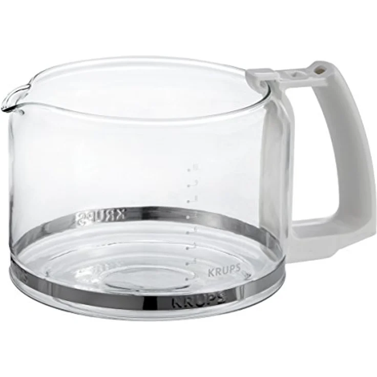 Krups F 034 70 Glaskrug 10 Tassen Espresso--Kaffeemaschinenzubehör weiss