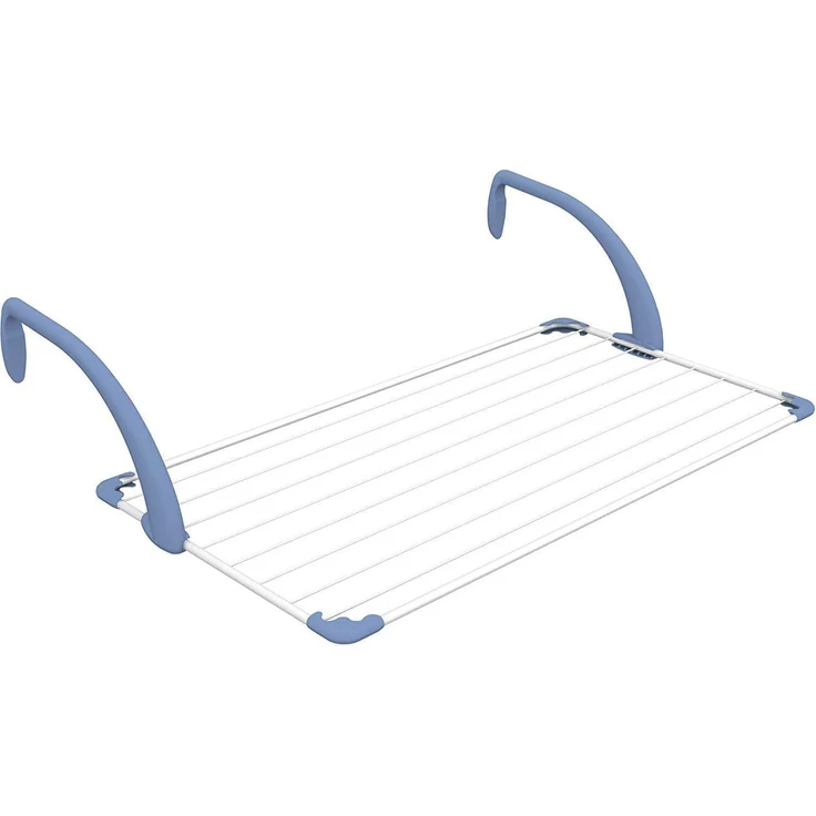 Gimi Brezza 100 Wäschetrockner für den Balkon aus Stahl und Harz, 10 m Trockenlänge