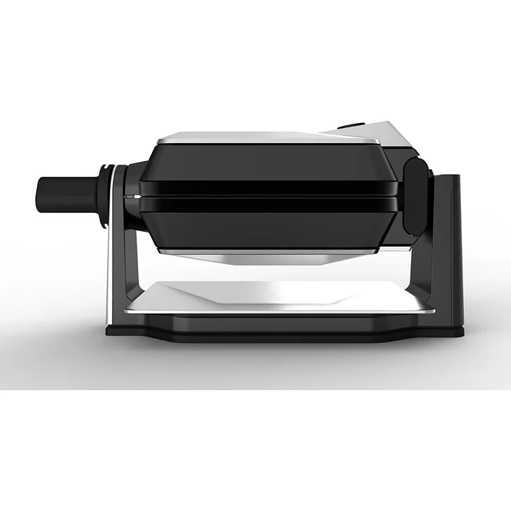 Krups FDD95D professionelles Waffeleisen, Doppelwaffeleisen, 2 belgische Waffeln gleichzeitig, Dreh-Funktion für perfekte Waffel, 7 Bräunungsstufen, spülmaschinengeeignete Platten, 1200W, edelstahl, schwarz – Bild 7