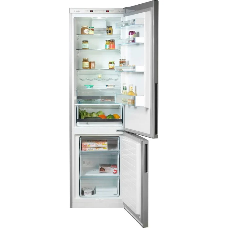 Bosch KGE39ALCA Serie 6 Kühl-Gefrierkombination, freistehend, edelstahl, 0-Grad-Zone, Schnellkühlen und -gefrieren, Urlaubsschaltung, Energieklasse C – Bild 2