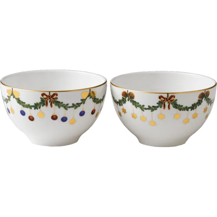 Royal Copenhagen Starfluted Christmas Bonbonnieren 2 Stk. 30 cl