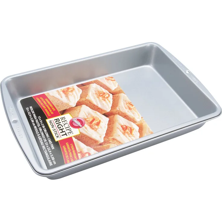 Wilton 2105-961 Kuchenform, rechteckig, 33 x 22,9 cm, Steel, Grey