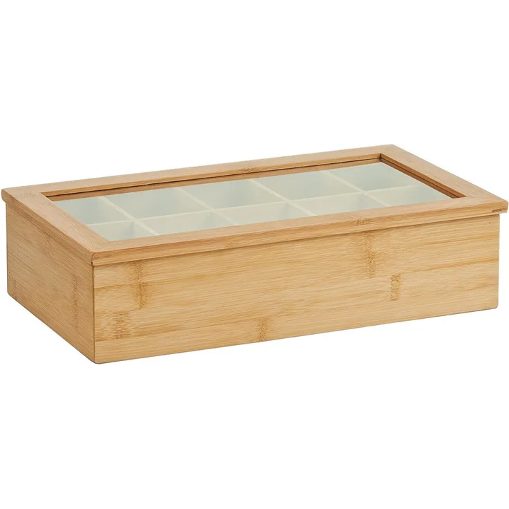 Zeller 25361 Teebeutelbox, Bamboo
