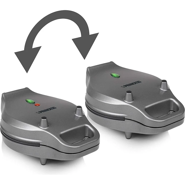 Princess 132465 Bubble-Waffeleisen, 180° aufklappbar, 700 Watt, 0,7 m Kabellänge, antihaftbeschichtet, schwarz – Bild 13