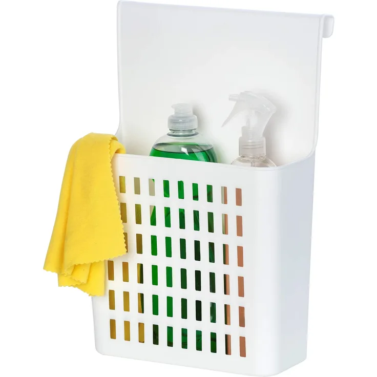 WENKO Tür-Organizer - Küchenregal zum Einhängen, 24 x 35,5 x 12 cm, weiß