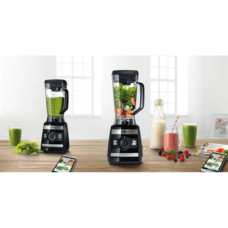 Bosch MMBH6P6BDE Vitaboost Standmixer (1.600 W, 6 Programme, ideal für große Portionen, 6-Klingen-Edelstahlmesser, Stößel, mit Rezeptbuch, 45.000 Motorumdrehungen-Min) schwarz – Bild 8