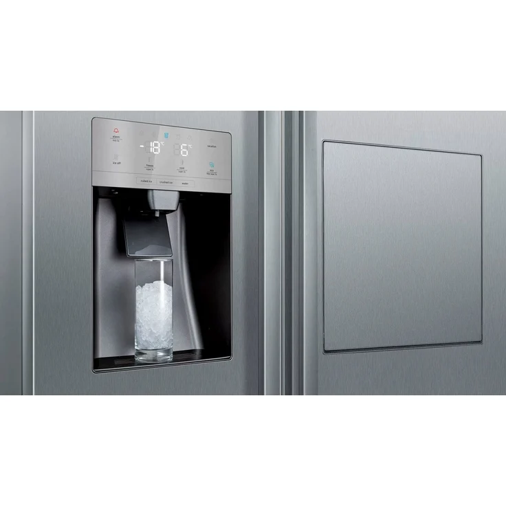 Siemens KA93GAIEP Side-by-Side-Kühlschrank, freistehend, silber, NoFrost, Schnellkühlen, Schnellgefrieren, Wasser- und Eiswürfelspender, Festwasseranschluss, Breite 90.8 cm – Bild 4
