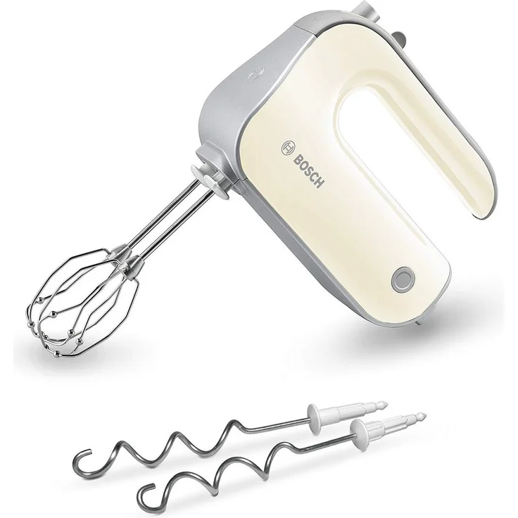 Bosch MFQ40301 Handrührer Styline, 5 Geschwindigkeiten, 500 Watt, 2 Rührbesen, 2 Edelstahl-Knethaken, spülmaschinengeeignet, smooth vanilla – Bild 1