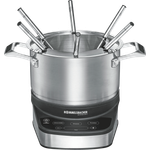 Rommelsbacher F 1200 Fondue-Set, 12000W, 2,5 L Fassungsvermögen, inkl. 6 Edelstahl Fonduegabeln mit Kennung