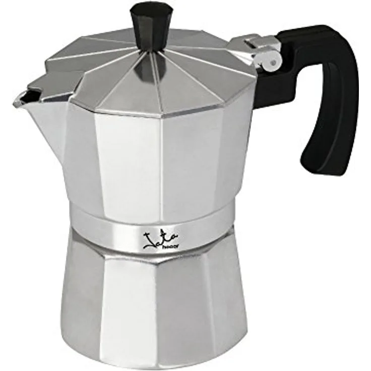 Jata Hogar Espressokocher, Aluminium, Silber, 15 x 10 x 16 cm