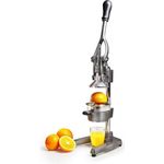 Lumaland L-2560 Entsafter, Saftpresse, Fruchtfleischregulierung, Presskegel, aus Edelstahl mit Hebel, manuell bedienbar