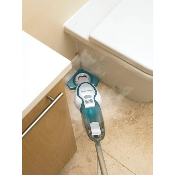 Black + Decker FSM1616-QS 2in1 Dampfbesen (1.600W, für hygienische, gründliche Sauberkeit, mit herausnehmbarem Delta-Fuß, einfache Bedienbarkeit, inkl. 2 Pads) – Bild 6