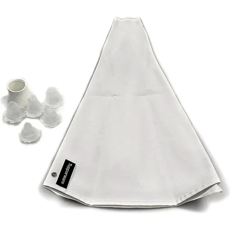 Tupperware Backen Tortenzauber XXL 1L weiß 5 Tüllen Dressierset