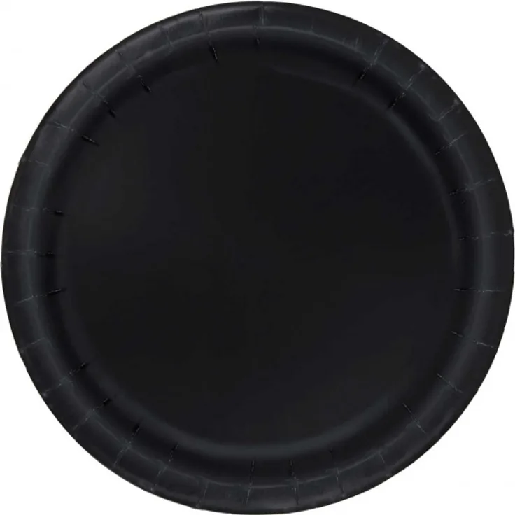 partyboards schwarz 18 cm 20 Stück