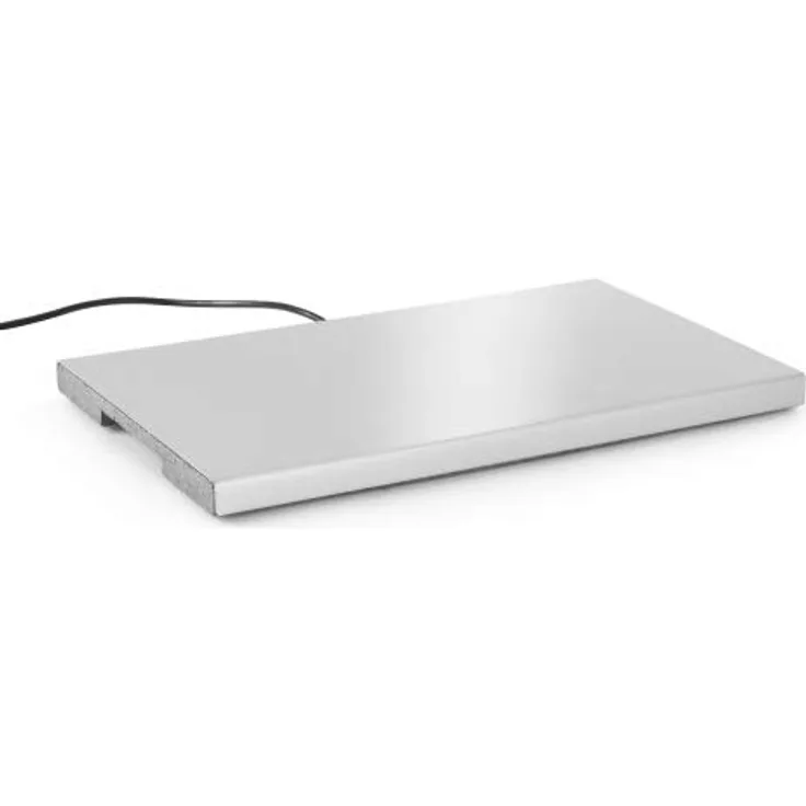 HENDI Warmhalteplatte, Basis isoliert, heizt automatisch auf 95°C, Zum warmhalten und in Kombination mit HENDI Thermboxen Kitchen Line GN 1-1 und größer, 230V, 190W, 530x325x(H)30, Aluminium