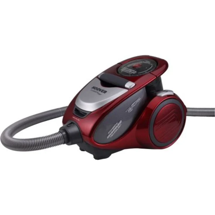 Hoover XP 25 XARION PRO XP81 XP25 ALLERGY CARE Bodenstaubsauger beutellos, 1.5 liters, Rot-Grau – Bild 1