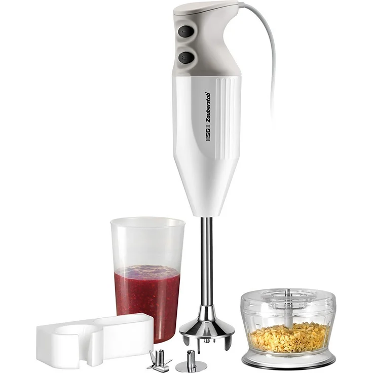 ESGE Zauberstab M 122 de Luxe, Stabmixer weiß, mit Zubehör, bis 14.000 U-Min, 90410 – Bild 1