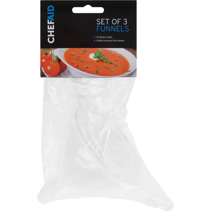 Chef Aid W1749 Trichter-Set, Weiß, 3-teilig