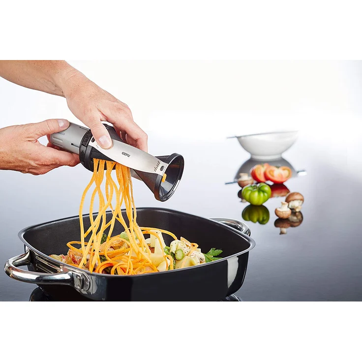 Original Gefu Spiralschneider 13780 - Frische Gemüsespaghetti im Handumdrehen dank Spirelli 2.0 ? Profi Küchenhelfer – Bild 5