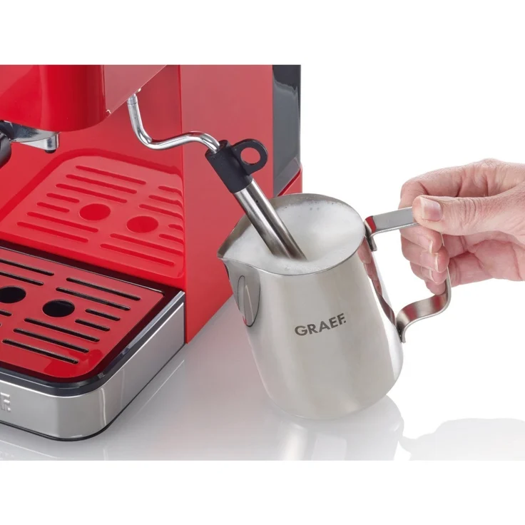 Graef ES403EU Salita Siebträger-Espressomaschine, 1400, rot – Bild 2