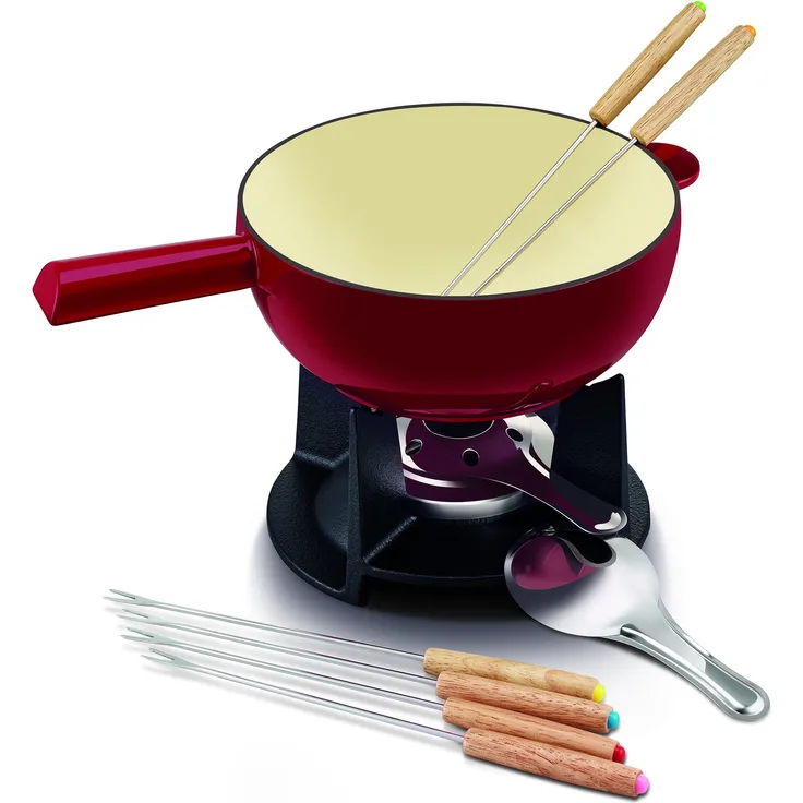 Beka Belledone Käsefondue, Gusseisen, Rot, 20 cm