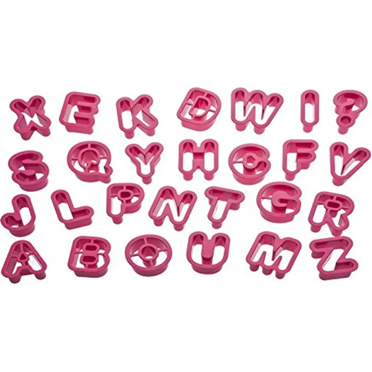 DECORA 0255081 AUSSTECHER Alphabet 27-TLG DIM 5,2 X H 2,2 cm