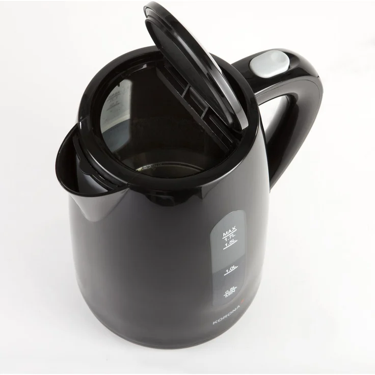 Korona 20130 Wasserkocher mit 1,7 Liter Fassungsvermögen in schwarz - Leistungsstarker Kocher mit einer 360° Basisstation – Bild 4