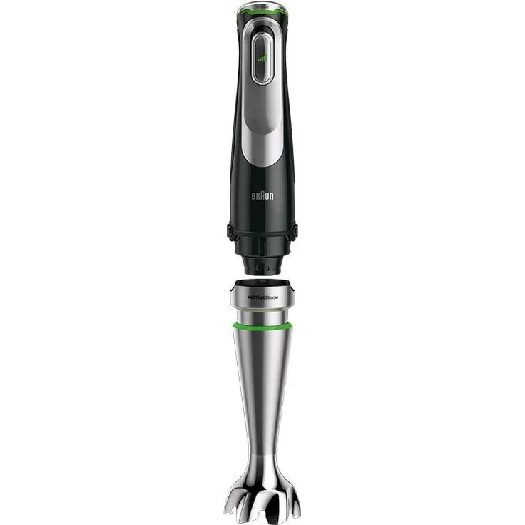 Braun MQ 9138 XI MultiQuick 9, 1200W, 0,5 L, 3 Geschwindigkeitsmodi, inkl,. Zerkleinerer, Kaffee- und Gewürzmühle, Schneebesen, silber, schwarz – Bild 5