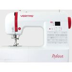 VERITAS Rubina Computer  -rot Computer-Nähmaschine, weiß