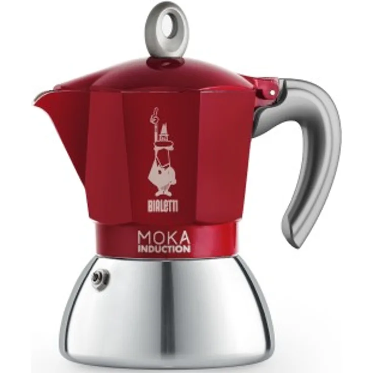 Bialetti New Moka Induction 4 Tassen Rot