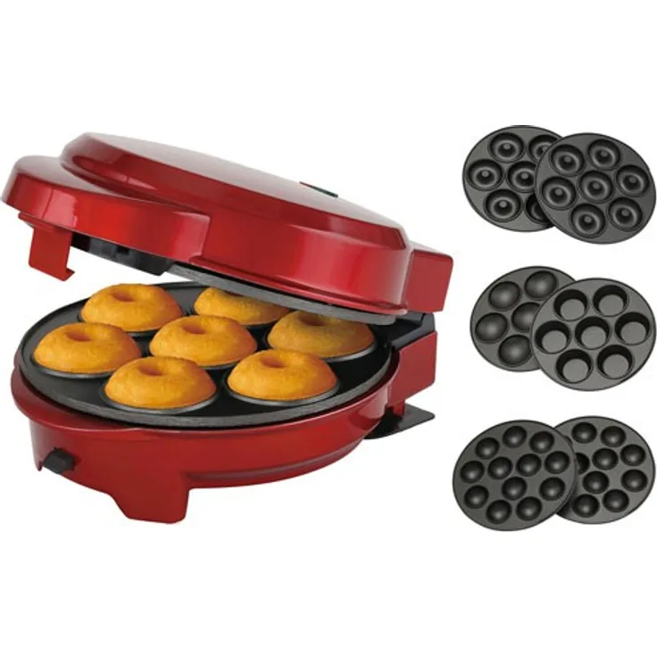 Melissa 16250072 Donut-Gerät, Antihaftbeschichtet, 700 Watt