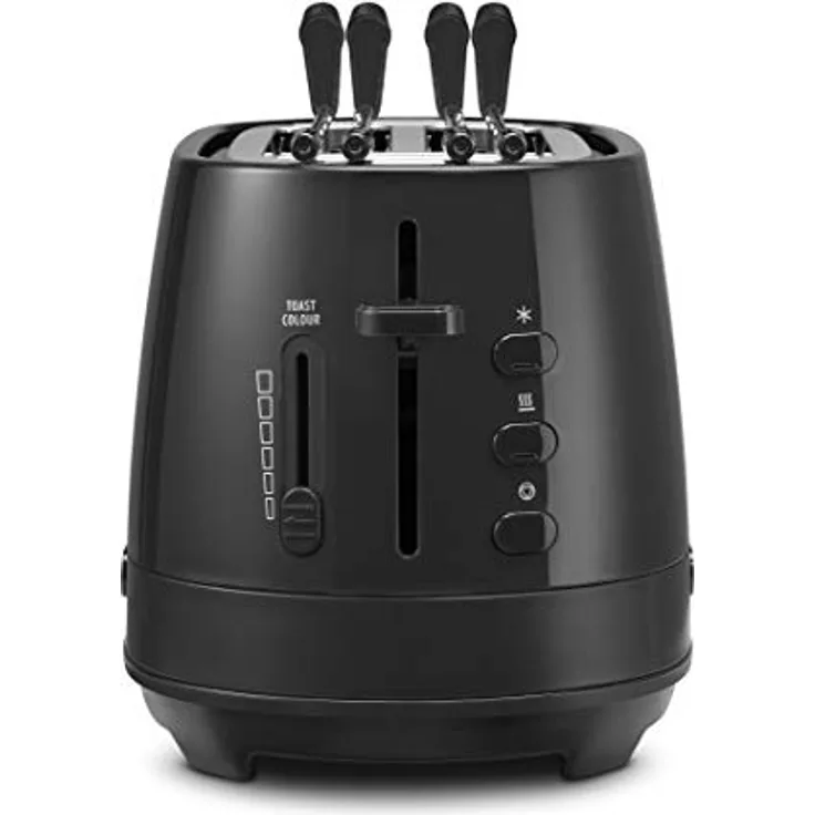 De Longhi CTLAP2203 Toaster mit Zange, 550 Watt. 550 Watt Schwarz
