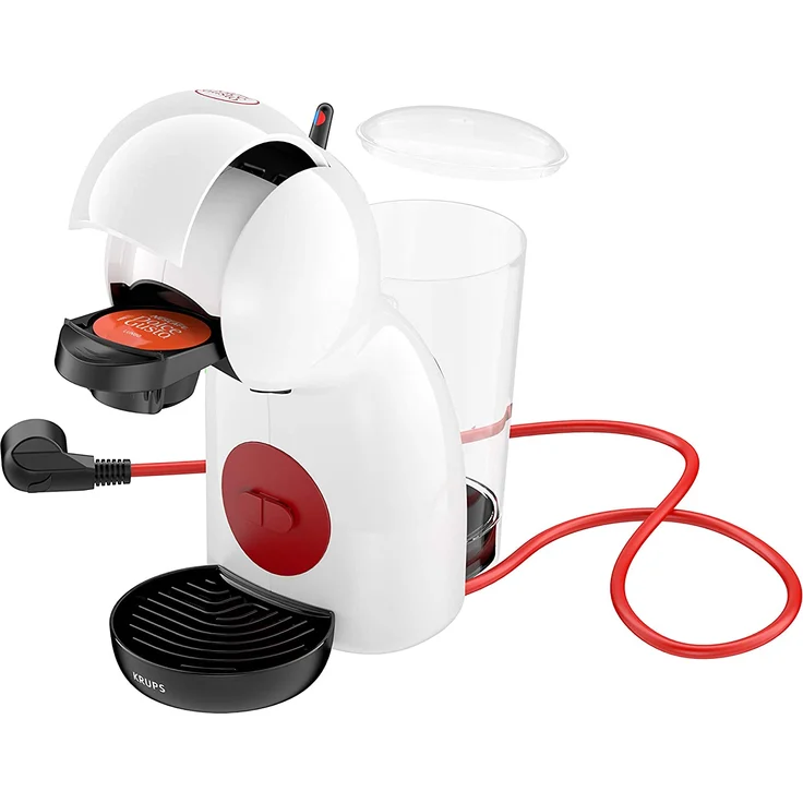 Krups Nescafé Dolce Gusto Piccolo XS, Kapsel Kaffeemaschine, heiße und kalte Getränke, 15 bar Pumpendruck, manuelle Wasserdosierung, Weiß – Bild 3
