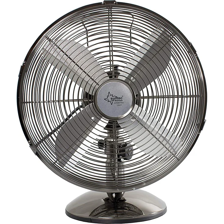 Suntec CoolBreeze 3000 TVM Tischventilator, 30 cm, 35 Watt | Tisch Ventilator 3 Stufen, Tragbar | Fan Windmaschine Metall Chrom | für Schreibtisch, Schlafzimmer, Büro, Wohnung, Balkon| von SUNTEC – Bild 1