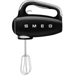 Smeg HMF01BLEU Handmixer im 50er Jahre, 250W, 9 Geschwindigkeiten, Kunststoff, schwarz