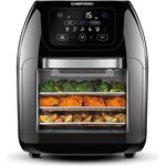 Chefman Rotisserie Air Fryer Dehydrator, Convection Oven, 8 Touch Screen Presets Fry, Roast, Dehydrate & Bake, BPA-Free, Auto Shutoff, Accessories Included, XL Family Size