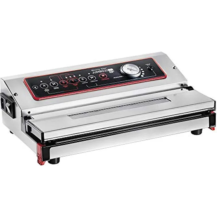 Magic Vac Jumbo-30 EVO Vakuumiergerät, Edelstahl, 130 W, Weiß