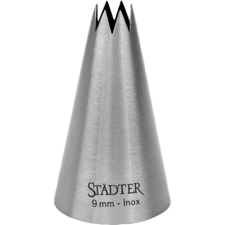 Städter Spritztülle, Edelstahl, Silber, 9 mm – Bild 1