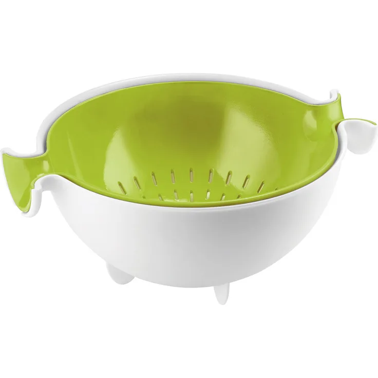 Guzzini Fratelli Kitchen Active Design, Set Abtropfsieb mit Behälter Spin&Drain, PP