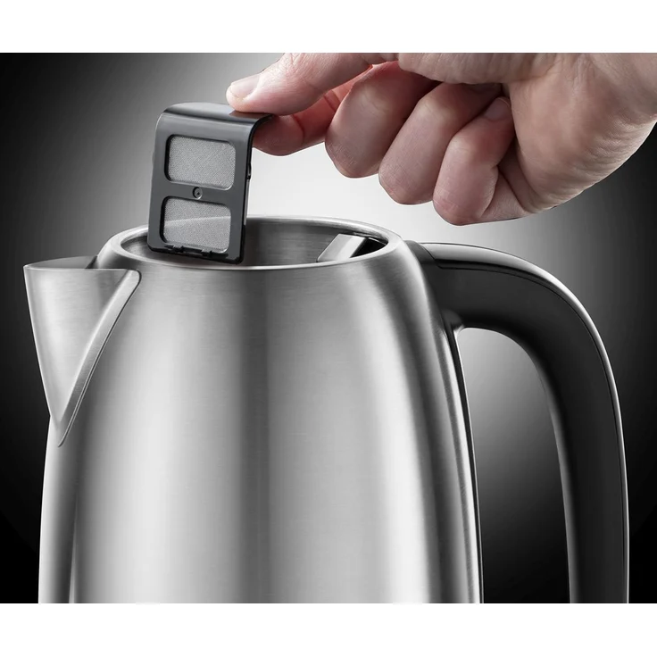 Russell Hobbs Wasserkocher, Adventure, 1,7l, 2400W, Schnellkochfunktion, Edelstahl, herausnehmbarer Kalkfilter, optimierte Ausgusstülle, Füllmengenmarkierung, Teekocher 23912-70 – Bild 2