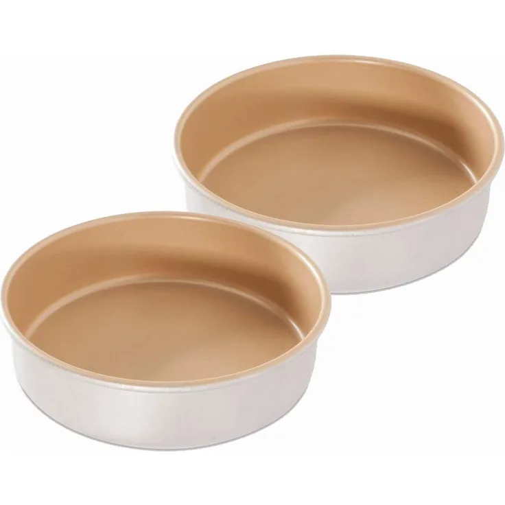 Nordic Ware Kuchenformen, rund, antihaftbeschichtet, Aluminium, 22,9 cm, 2 Stück