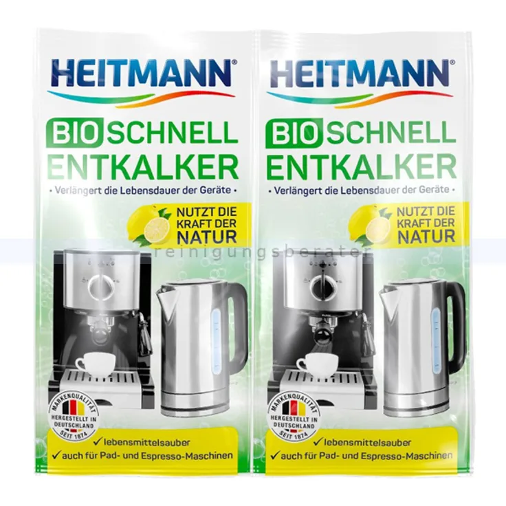 Brauns Heitmann Bio Schnell Entkalker 2x25 g entkalkt schonend, gründlich und lebensmittelsauber