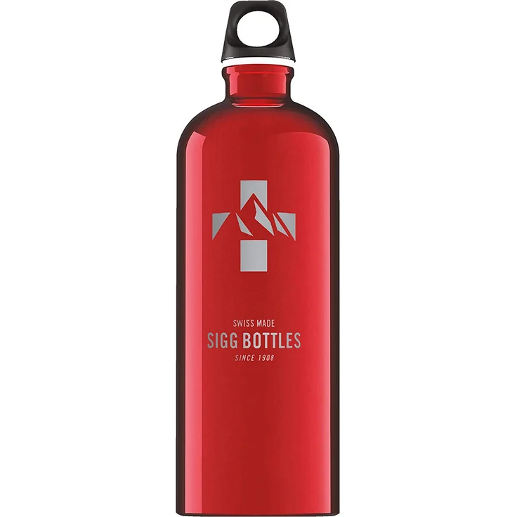 Sigg Unisex – Erwachsene Mountain Red Wasserflaschen, Rot, 1 – Bild 1
