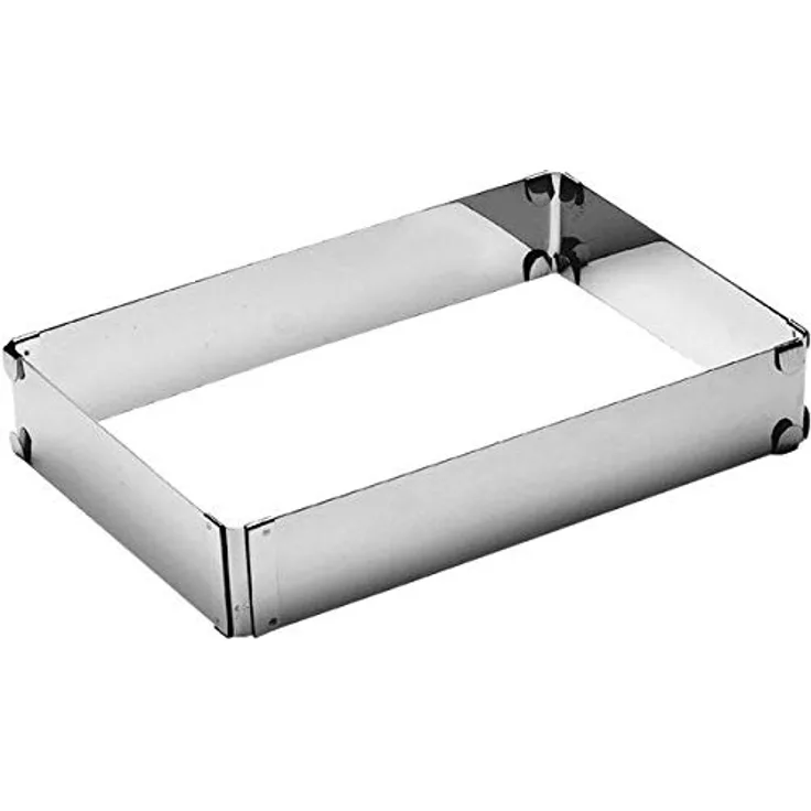 APS 42 Verstellbare Edelstahl-Backen-Wannen, 19 x 28-34 x 54 x 5 cm