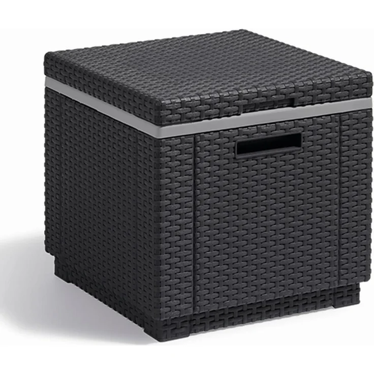 Allibert Beistelltisch-Kühlbox Ice Cube 40 Liter, graphit – Bild 1