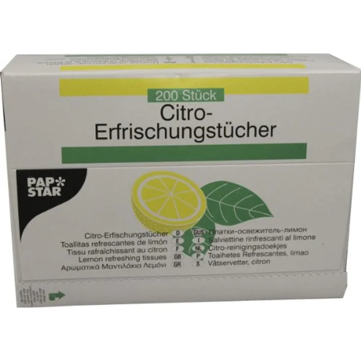 Pap Star Citro-Erfrischungstücher 200 Stück 