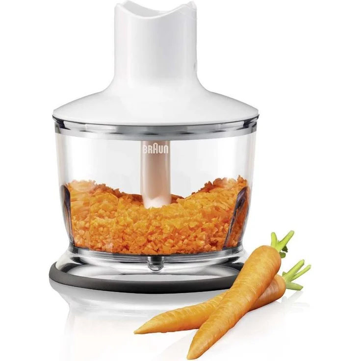 Braun MQ535 Multiquick Stabmixer weiß-grau, Edelstahl – Bild 3